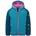 Ski Snowboardjacke Dunkeltürkis/Madeirablau/Helle Beere blau violett 104