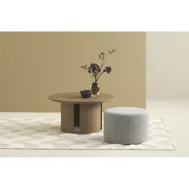 Schöner Wohnen Polsterhocker ALVIK Bouclé 50 x 34 x 50 cm Grau