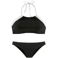 LASCANA Bustier-Bikini Damen schwarz-weiß Gr.40