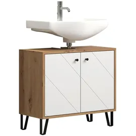 trendteam Waschbeckenunterschrank Touch Holzoptik Artisan-Eiche