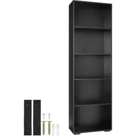 Tectake tectake® Bücherregal Lexi 5 Fächer 60x30x190cm 1