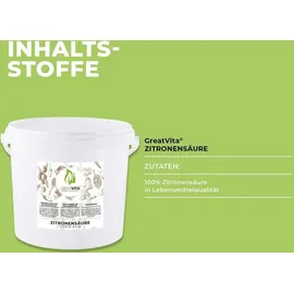 greatvita Zitronensäure Pulver 5 kg