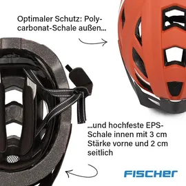 Fischer Fahrradhelm Urban Plus Miami L/XL orange matt