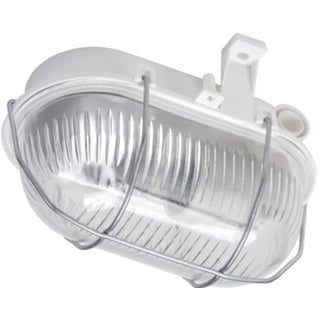 pureled OVAL Ovalleuchte Kellerleuchte Kellerlampe Feuchtraumleuchte Grau IP44 E27 Keller