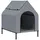 vidaXL Hundehütte 172590 0 x 0 x 0 cm Stahl Grau