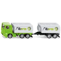LKW mit Tankwagenaufbau und Anhänger