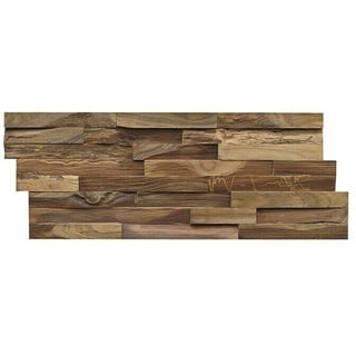 Indo Holzpaneel 3D Wall Elegance Nature  (Teak, 500 x 200 x 10 mm, Anzahl Paneele: 10 Stk.)