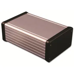 HAMMOND Profil-Gehäuse,1455K1202, Extruded Aluminium, klar Aluminium, IP54, 120x78x43 mm