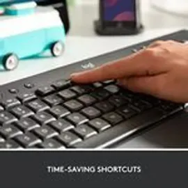 Logitech Signature K650, Volle Größe (100%), Kabellos, Bluetooth, Membran Key Switch, QWERTY, Graphi - Grau