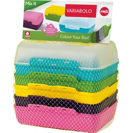 Emsa Variabolo Clipbox Set 6-teilig, farbig