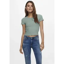 Only Rundhalsshirt "ONLEMMA S/S SHORT TOP NOOS JRS", Damen, Gr.