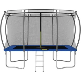vidaXL Trampolin Set 335 x 244 cm inkl. Sicherheitsnetz blau