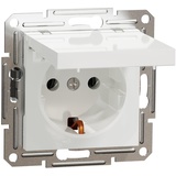 Schneider Electric Steckdose mit Klappdeckel Asfora Weiß (RAL 9003) EPH3170121D SCHUKO-Steckdose 16A Schutzkontaktsteckdose, Unterputz,Schraubklemmen,