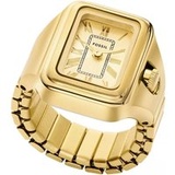 Fossil Uhr - Raquel Watch Ring Two-Hand Gold-Tone - Gr. unisize - in Gold - für Damen