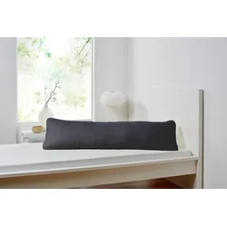 Kissenbezug PRIMERA "Seitenschläferkissen", grau (anthrazit), B:40cm L:140cm, Mako-Jersey, Obermaterial: 100% Baumwolle, Kissenbezüge, in weicher Feinjersey-Qualität
