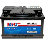 Autobatterie 12V 72Ah Pluspol links BIG Starterbatterie ersetzt 70Ah