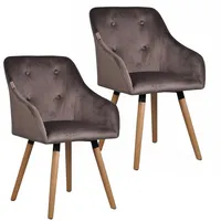 Estexo Esszimmerstuhl Küchenstuhl Stuhl 2er Set Vintage Essstuhl Stoffbezug