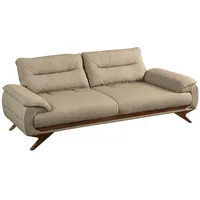 Villa Möbel Sofa Allura, 1 Stk. 3-Sitzer, mit Relax-/Bettfunktion durch verstellbare Rückenlehne braun