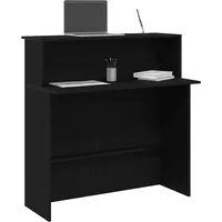 VidaXL Empfangstheke Schwarz 100x50x103,5 cm Holzwerkstoff