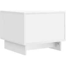 vidaXL Couchtisch mit Schubladen Weiß 49 x 50 x 40 cm Holzwerkstoff