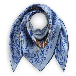 Codello Seidentuch Traditional, mit doppelseitigem Druck blau