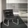 KADIMA DESIGN Clubsessel, Schwarz Textil, Kufe, 60x76x71 cm, Wohnzimmer, Sessel, Polstersessel