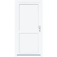 Kunststoff-Nebeneingangstür 98 cm x 198 cm K507 Weiß Anschlag Rechts