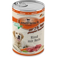 Dr. Alders Landfleisch Dog Landfleisch Dog Classic Rind mit Reis & Gartengemüse extra mager 400g (Menge: 6 je Bestelleinheit)