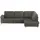 Max Schelling Eckcouch Mikrofaser 2-Sitzer Grau