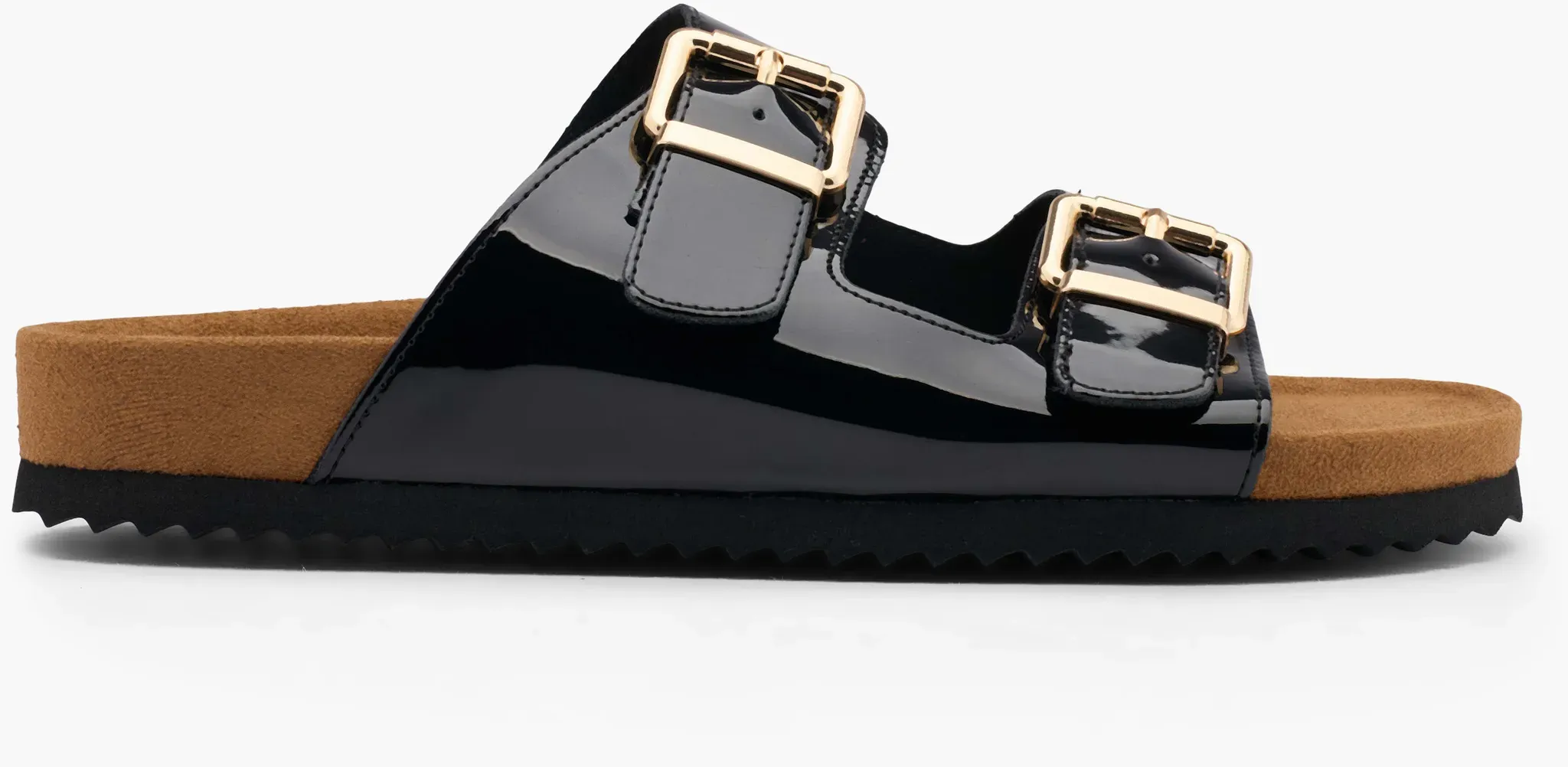 Graceland  Tieffuß Pantolette Schwarz, Damen, Größe: 44, Material: PU/Veloursimitat - Graceland  Tieffuß Pantolette Schwarz, Damen, Größe: 44, Material: PU/Veloursimitat - woman - Schwarz