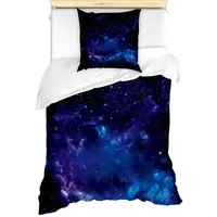 ABAKUHAUS Himmel Bettbezug Set, Raum Illustration Galaxy, Milbensicher Allergiker