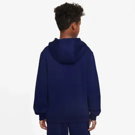 Nike Hoodie Blue Void/Vivid Purple/Metallic Gold 147-158