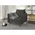 s-style möbel Sessel Azalea Luxusmikrofaser 70 x 80 x 90 cm Grau