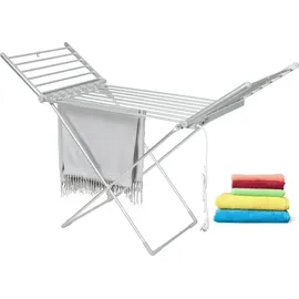 Zilan Wäscheständer elektrisch beheizbar IPx1 max. 15 kg 12 Meter