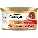 3 + 1 gratis! 4 x Gourmet Gold - Schmelzender Kern: Lachs (4 x 24 x 85 g)