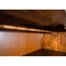 Massivmoebel24 Drehtürenschrank OXFORD 115 x 212 x 60 cm Braun