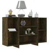 vidaXL Sideboard Räuchereiche 120x30x75 cm Holzwerkstoff