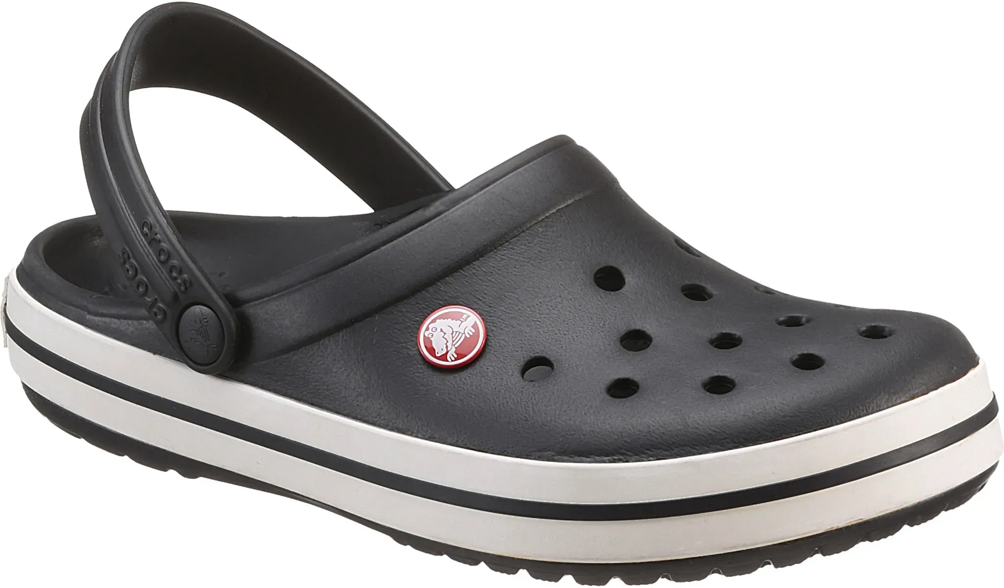 Crocs Clog »Crocband«, Sommerschuh, Gartenschuh, Poolslides, mit farbiger Laufsohle Crocs schwarz-weiß 38