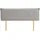 Idimex Kopfteil ZELOX mit Holzbeinen 160 cm in Grau - gepolsterte Bettrückwand für Doppelbetten, Headboard mit hochwertigem Stoffbezug & gestepptem Look