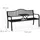 Relaxdays Gartenbank 150 x 89 x 58,5 cm Schwarz