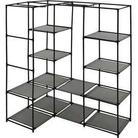 vidaXL Eckkleiderschrank Grau 130 x 87 x 169 cm