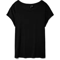 Vero Moda VMAVA PLAIN SS TOP JRS NOOS Schwarz XS
