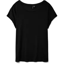 Vero Moda VMAVA PLAIN SS TOP JRS NOOS Schwarz XS