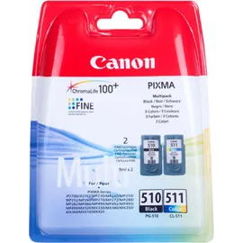 Canon PG-510 schwarz + CL-511 CMY