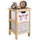 CARO-Möbel Kommode ESTA 25 x 42 x 25 cm Beige / Grau
