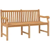 vidaXL Gartenbank 150 cm Massivholz Teak