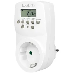 LogiLink Digitale Zeitschaltuhr mit LCD Display, 24/7 individuell programmierbar