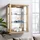 K-Möbel Hängevitrine C1013 80 x 60 x 25 cm Braun