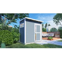 BERTILO Gartenhaus Pentus 1 Grau 115 cm x 234 cm FSC®