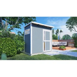 BERTILO Gartenhaus Pentus 1 Grau 115 cm x 234 cm FSC®